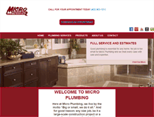 Tablet Screenshot of microplumbing.com